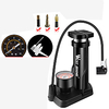 Mini Bike Pump Mini Bike Pump With Gauge Inflated For Road Bike Mountain Bike MTB Folding Bike Recreational Cycling Cycling Bicycle Aluminum Alloy Black / Silver Red Black miniinthebox