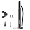 Mini Bike Pump Mini Bike Pump With Gauge Inflated For Road Bike Mountain Bike MTB Folding Bike Recreational Cycling Cycling Bicycle Aluminum Alloy Black Silver miniinthebox