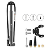 Mini Bike Pump Mini Bike Pump With Gauge Inflated For Road Bike Mountain Bike MTB Folding Bike Recreational Cycling Cycling Bicycle Aluminum Alloy Black Silver miniinthebox