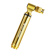 Mini Bike Pump Mini Bike Pump With Gauge Inflated For Road Bike Mountain Bike MTB Folding Bike Recreational Cycling Cycling Bicycle Aluminum Alloy Gold miniinthebox