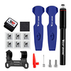 Mini Bike Pump Mini Bike Pump With Gauge Inflated For Road Bike Mountain Bike MTB Folding Bike Recreational Cycling Cycling Bicycle Aluminum Alloy Red Black Blue miniinthebox