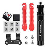Mini Bike Pump Mini Bike Pump With Gauge Inflated For Road Bike Mountain Bike MTB Folding Bike Recreational Cycling Cycling Bicycle Aluminum Alloy Red Black Grey miniinthebox