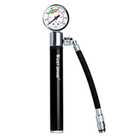 Mini Bike Pump Mini Bike Pump With Gauge Inflated For Road Bike Mountain Bike MTB Folding Bike Recreational Cycling Cycling Bicycle Aluminum Alloy Red Burgundy Black miniinthebox