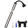 Mini Bike Pump Mini Bike Pump With Gauge Inflated For Road Bike Mountain Bike MTB Folding Bike Recreational Cycling Cycling Bicycle Aluminum Alloy Silver miniinthebox