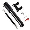 Mini Bike Pump With Gauge Accurate Inflation For Mountain Bike MTB Recreational Cycling Cycling Bicycle Aluminium alloy Black