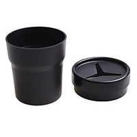 Mini Car Trash Bin Auto Portable Vehicle Black Rubbish Can Trash Dustbin Garbage Car Storage Box For Car Ashtray Car Accessories