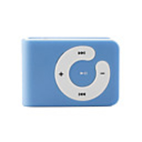 Mini Clip Plug-in Micro SD Card TF Card Reader MP3 Music Player - Blue