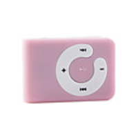 Mini Clip Plug-in Micro SD Card TF Card Reader MP3 Music Player - Pink