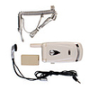 Mini Corded Land Line Flip Phone with Headset Microphone