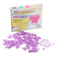 Mini DIY 3D Crystal Heart Puzzle