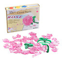 Mini DIY 3D Crystal Rose Puzzle