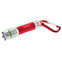 Mini Focus Adjustable LED White Light Strobe Flashlight with Keychain (4xLR44,  Assorted Colors)