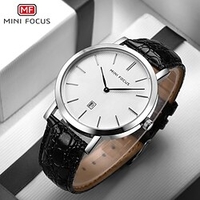 MINI FOCUS Quartz Watch for Men Analog Quartz Stylish Stylish Waterproof Alloy PU Leather Fashion miniinthebox