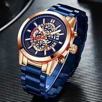 MINI FOCUS Quartz Watch for Men Analog Quartz Stylish Stylish Waterproof Calendar Alloy Alloy Fashion miniinthebox