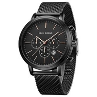 MINI FOCUS Quartz Watch for Men Analog Quartz Stylish Stylish Waterproof Calendar Alloy Alloy Fashion miniinthebox