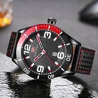 MINI FOCUS Quartz Watch for Men Analog Quartz Stylish Stylish Waterproof Calendar Alloy PU Leather Fashion miniinthebox