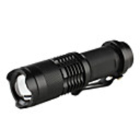 Mini Focus Zoom 3-Mode 3W Cree Q5 LED Flashlight with Clip (1xAA)