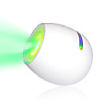 Mini Full Color LED Mood Light with Touchscreen Scroll Bar (White)