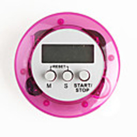 Mini LCD Digital Cooking Kitchen Countdown Timer/ Alarm - Purple