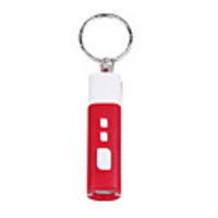 Mini LCD Flashlight-Style Digital Projection Keychain Clock-Pink(2 LR44)