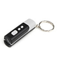 Mini LCD Projection Keychain Clock - Black