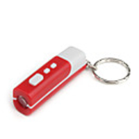 Mini LCD Projection Keychain Clock - Red