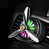 Mini LED Car Smell Air Freshener Conditioning Alloy Auto Vent Outlet Perfume Clip Fresh Aromatherapy Fragrance Atmosphere Light