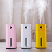 Mini LED Car Smell Air Freshener Conditioning Alloy Auto Vent Outlet Perfume Clip Fresh Aromatherapy Fragrance Atmosphere Light