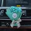 Mini LED Car Smell Air Freshener Conditioning Alloy Auto Vent Outlet Perfume Clip Fresh Aromatherapy Fragrance Atmosphere Light