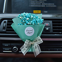 Mini LED Car Smell Air Freshener Conditioning Alloy Auto Vent Outlet Perfume Clip Fresh Aromatherapy Fragrance Atmosphere Light