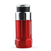 Mini LED Flashlight Torch with Car Cigarette Lighter(Rechargeable NI-MH Battery) Red