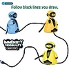 mini magic inductive robot toy follow black line with led light educational toys for kids (inductive robot)