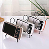 Mini Portable Retro BT Bluetooth Speaker Music TV Design Mobile Phone Holder Speaker Stereo Outdoor Sound