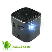 Mini Projector Portable Projector Beamer Smart Android Wifi Projector Palm-Sized 70 ANSI Lumen with Wi-Fi DLP 5, 000 Apps 30000 Hours Lamp Life Wireless Bluetooth (Supply provided by Lenovo factory) miniinthebox