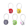 Mini Resettable 3 Digit Combination Travel Luggage Suitcase Code Lock Padlock Locks Black/white/green/yellow/red