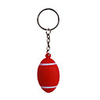 Mini Rugby Style Keychain with Soft Plastic Material-Red