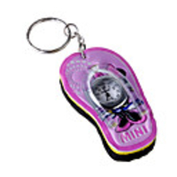 Mini Slipper Keychain Clock (Color Assorted)