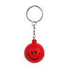 Mini Smile Face Ball Style Keychain with Soft Plastic Material-Red