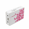 Mini Speaker with Personalized Card (Pink flower)