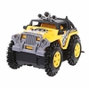 mini stunt car electric toys cars police car toy jeeps plastic toy vehicles truck for kids toddlers boys child (yellow jeep)