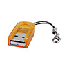 Mini USB 2.0 TF Card Reader (Orange)