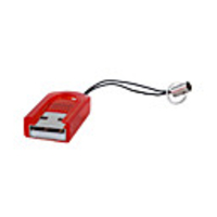 Mini USB 2.0 TF Card Reader (Red)