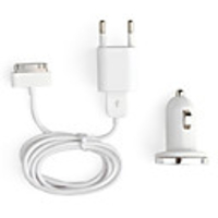 Mini USB 3-in-1 Charger for iPhone 3GS / 4G (White)