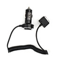 Mini USB Car Charger Adapter with Coil Cable for iPhone (All Models)