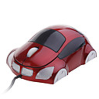 Mini USB Car Style Optical Wired Mouse (Assorted Colors)