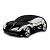Mini USB Car Style Optical Wired Mouse (Black)