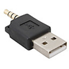 Mini USB Data and Charging Adapter for Shuffle-2 (Black)
