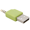 Mini USB Data and Charging Adapter for Shuffle-2 (Green)