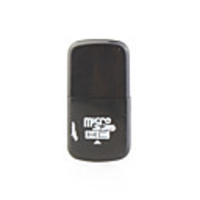 Mini USB Micro SDHC Memory Card Reader (Black)