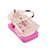 Mini USB Universal Lithium Battery Charger Keychain - Pink
